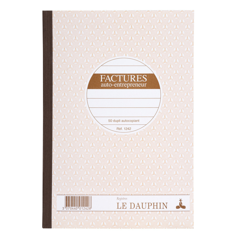 LE DAUPHIN Manifold autocopiant 210X148 Factures auto-entrepreneur 50 dupli - Avoine