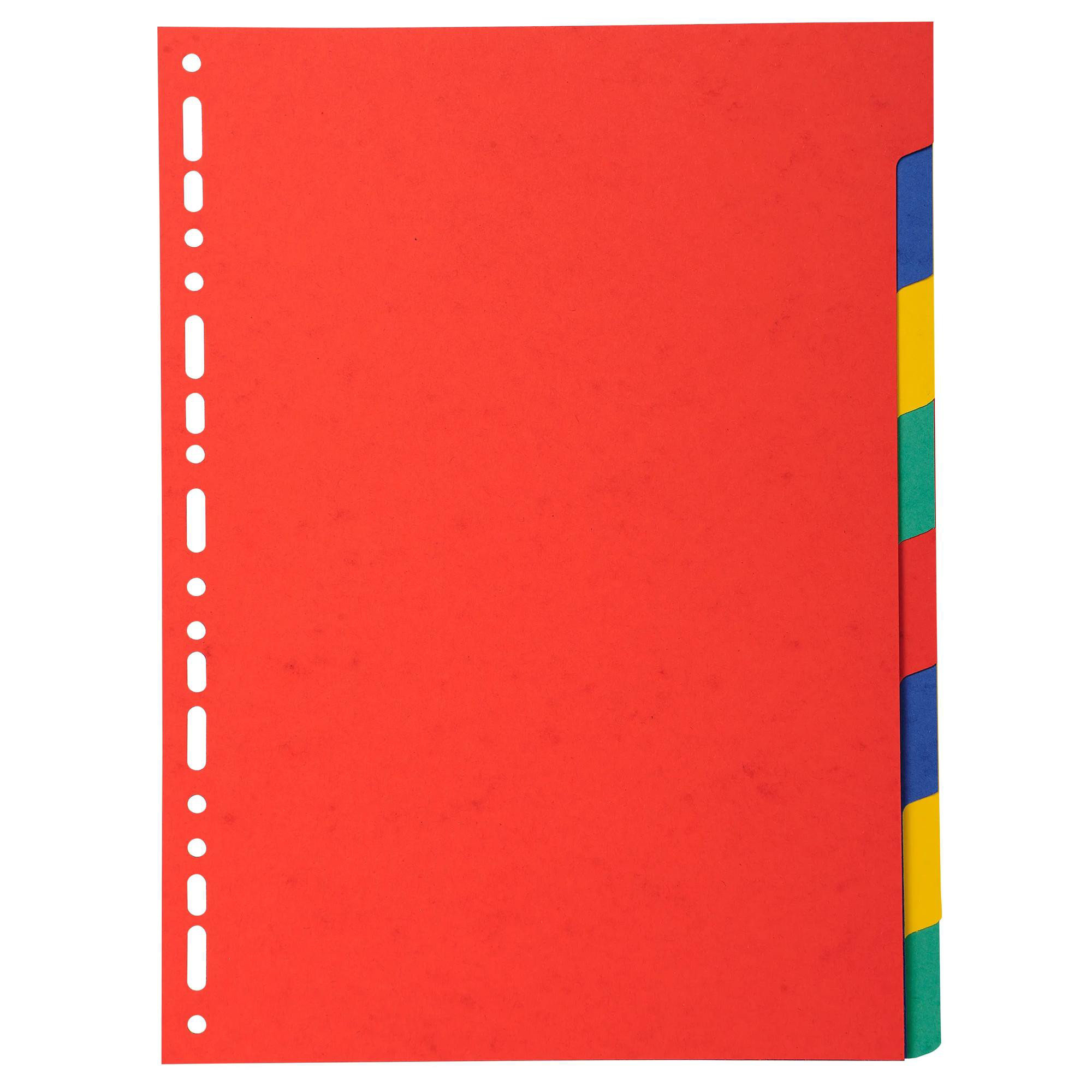 EXACOMPTA Intercalaires carte marbrée 220g 8 positions - A4 - Assorties vives