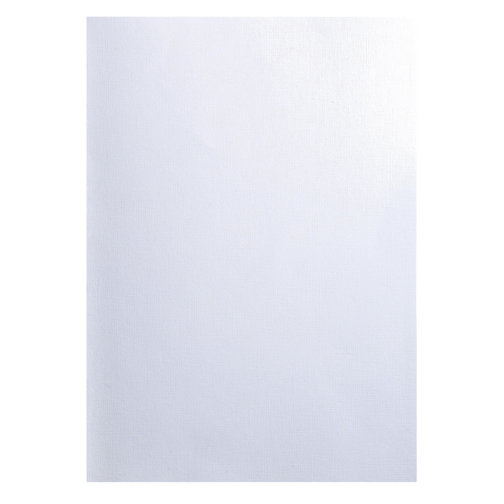 EXACOMPTA Paquet de 100 couvertures Grain toil pour reliure A4 - Blanc