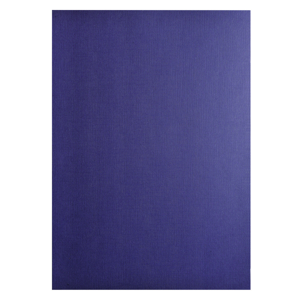 EXACOMPTA Paquet de 100 couvertures Grain toil pour reliure A4 - Bleu fonc