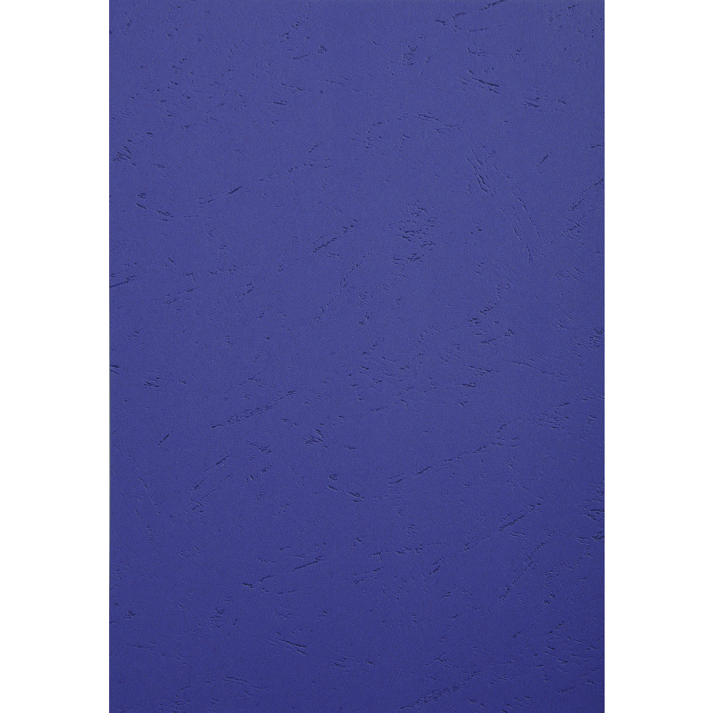 EXACOMPTA Paquet de 100 couvertures Grain cuir pour reliure A4 - Bleu fonc