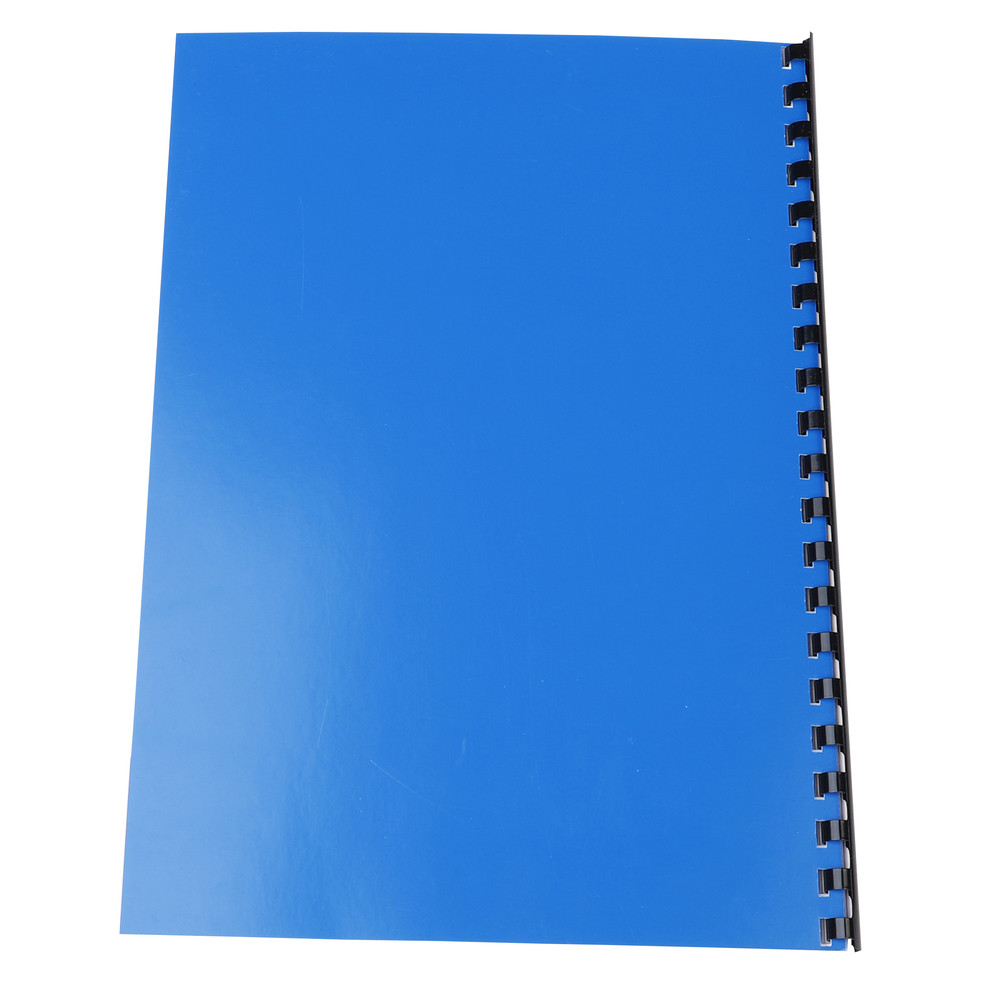 EXACOMPTA Paquet de 100 couvertures Chromes pour reliure A4 - Bleu