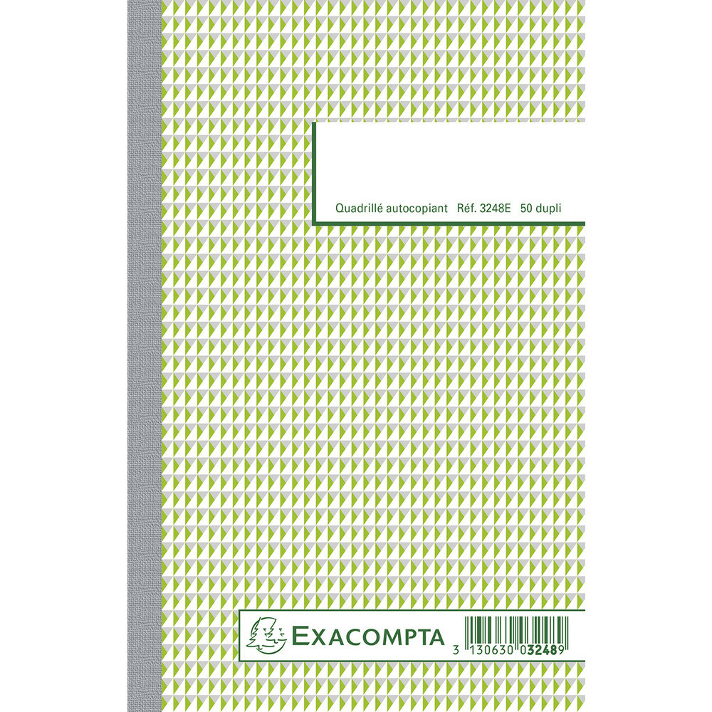 EXACOMPTA Manifold quadrill 5x5 21x13,5cm 50 feuillets dupli autocopiants