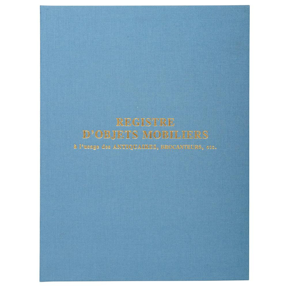 EXACOMPTA Registre 32x24cm Objets mobiliers - Spcial brocanteurs et antiquaires 100 pages - Bleu