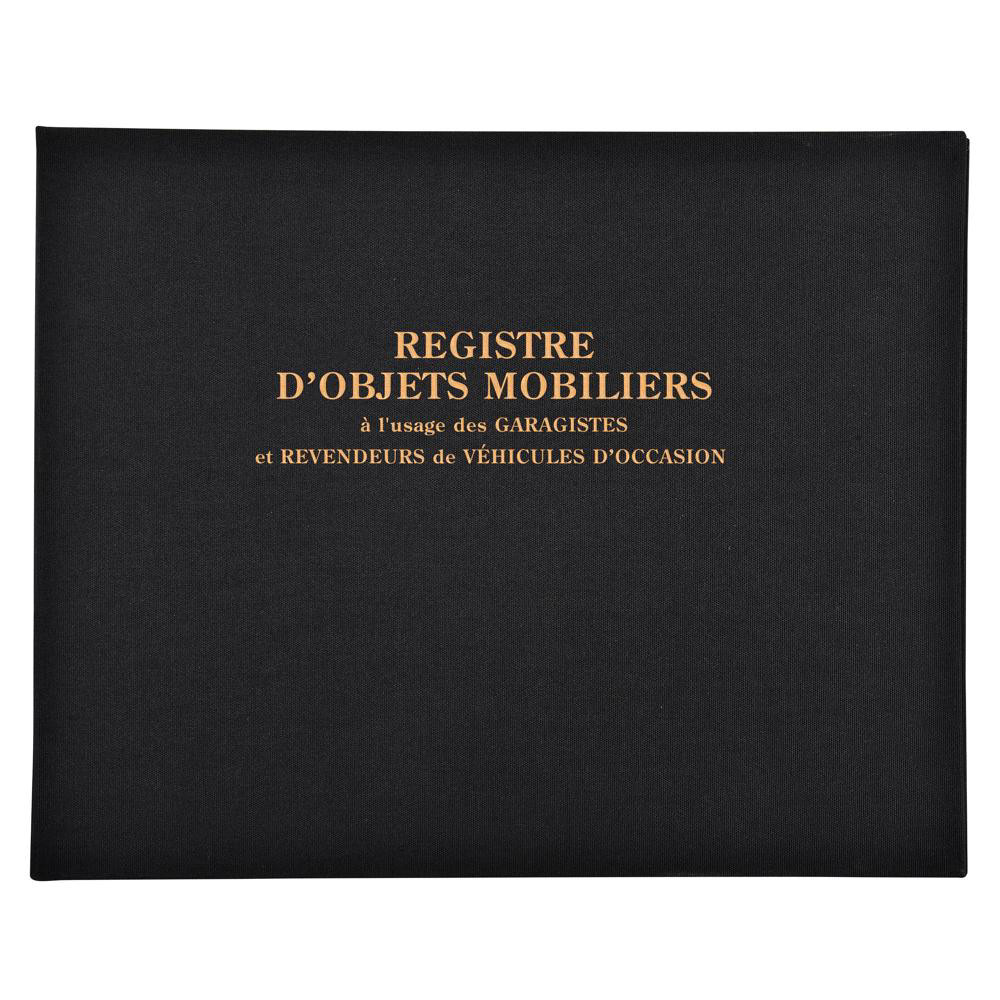 EXACOMPTA Registre 24x32cm Objets mobiliers - Spcial garagistes 100 pages - Noir