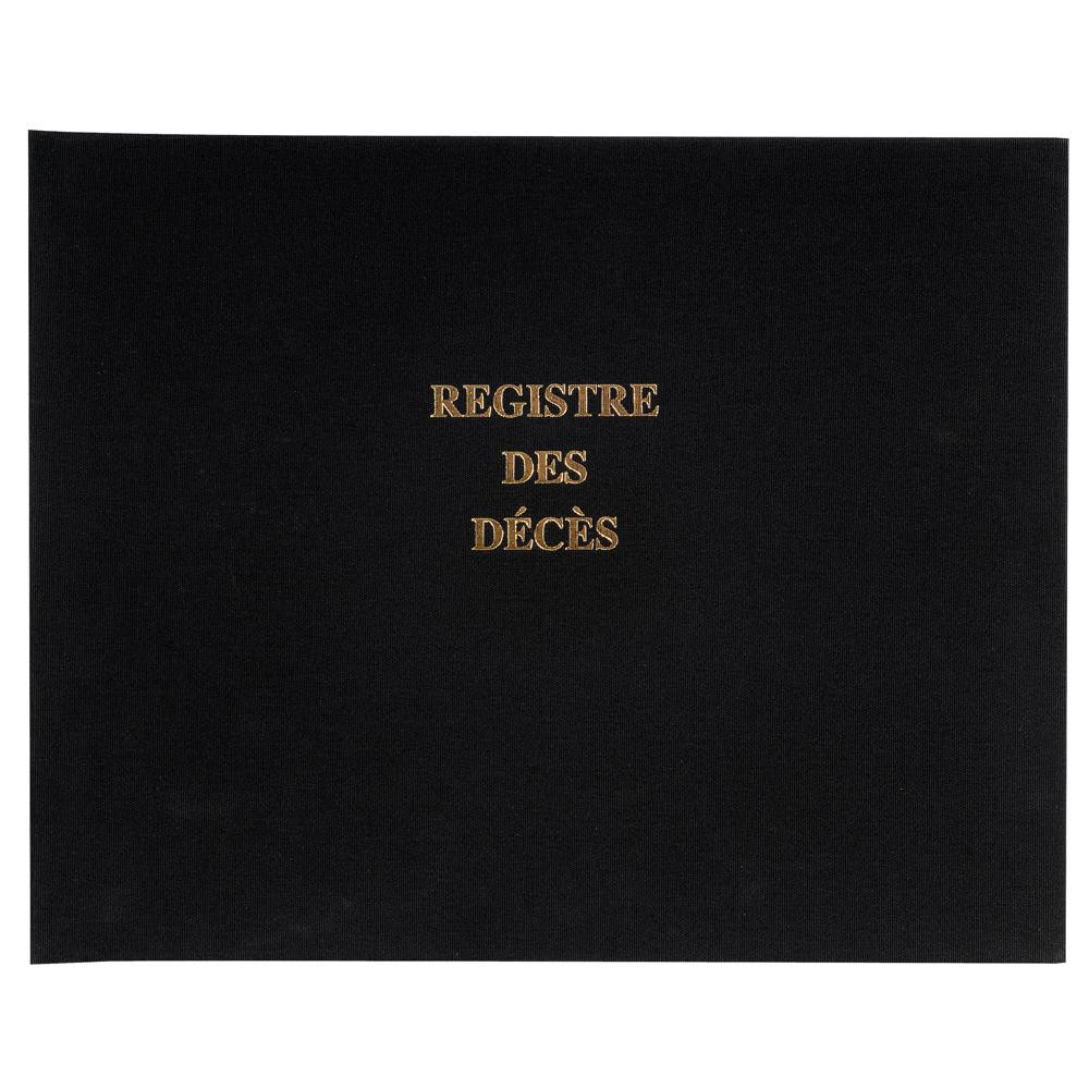 Registre des décès Exacompta 24x32 cm