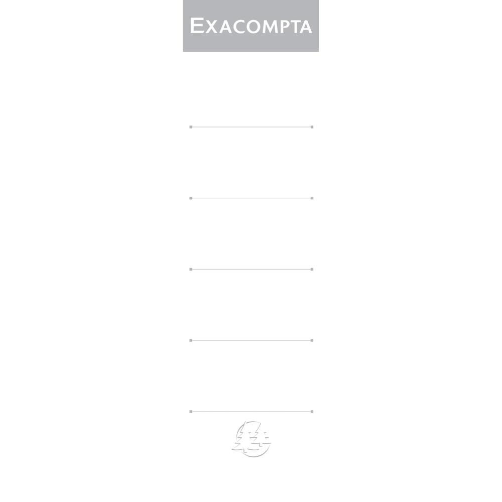 EXACOMPTA+Etiquettes+autocollante+pour+dos+de+classeur+à+levier.+70mm+de+largeur+-+Blanc