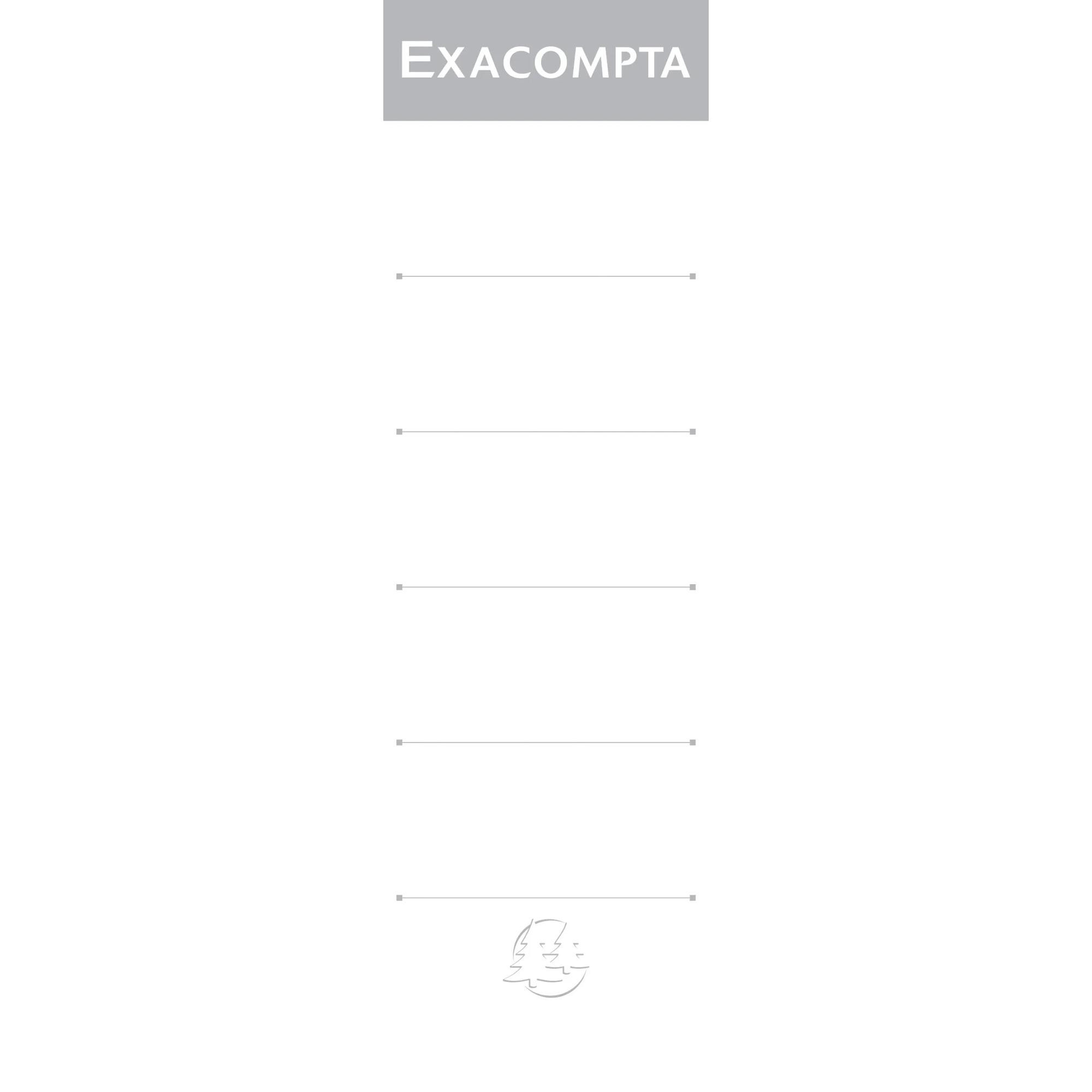 EXACOMPTA Etiquettes autocollante pour dos de classeur à levier. 80mm de largeur - Blanc