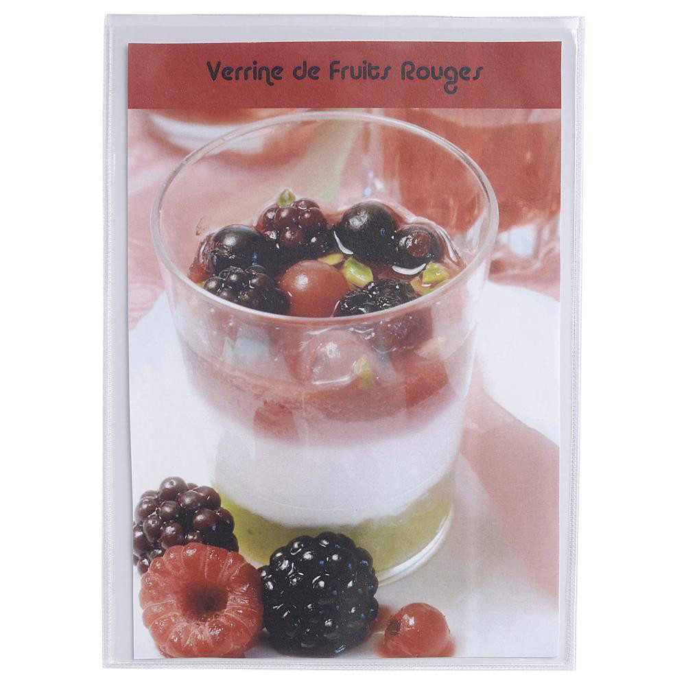 EXACOMPTA Etui de protection simple PVC lisse 20/100e - A6 - Cristal