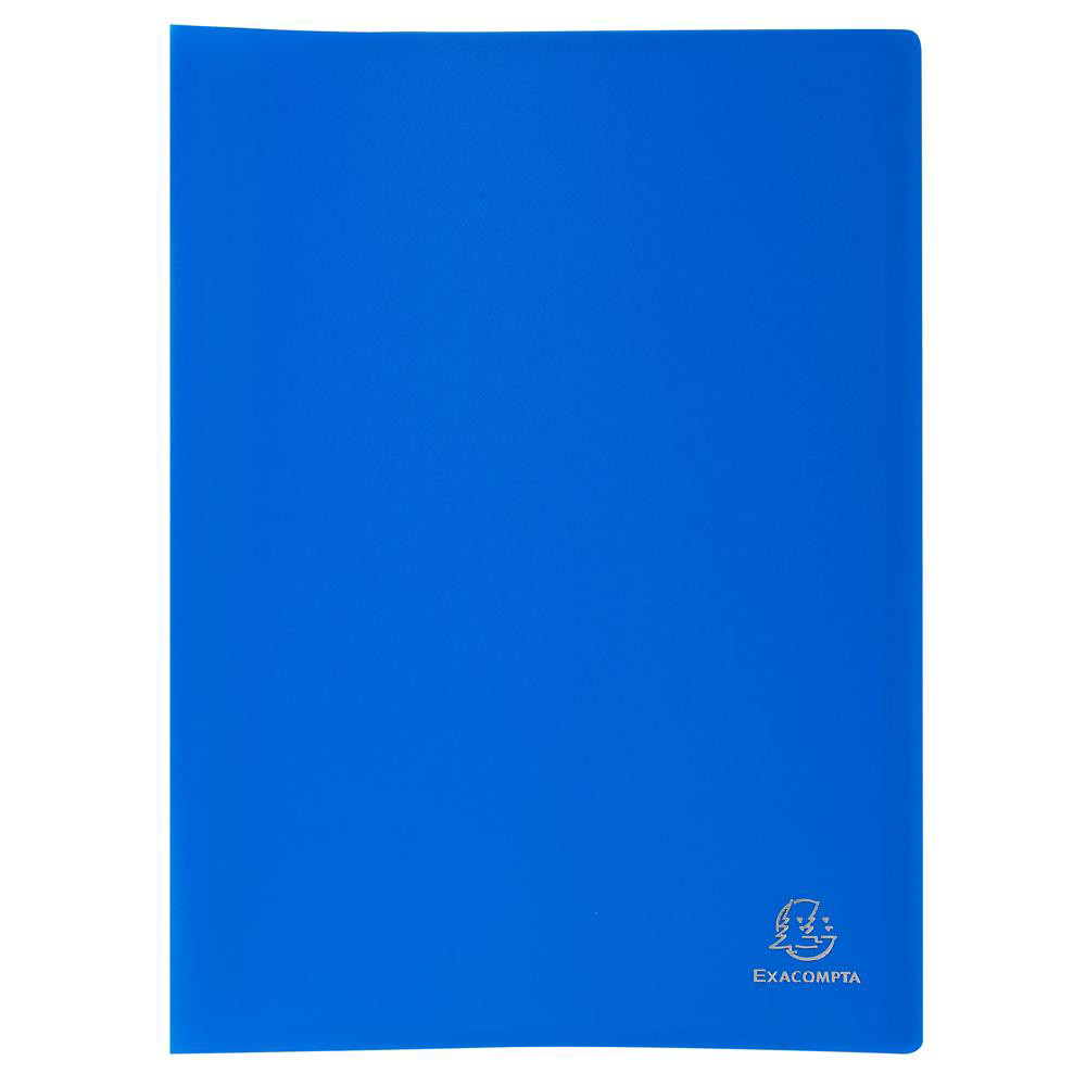 EXACOMPTA Protège-documents en polypropylène souple OPAK 100 vues - A4 - Bleu clair