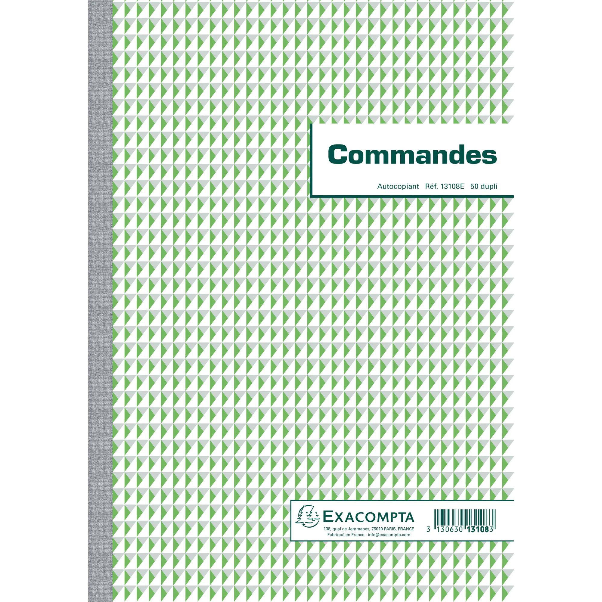 EXACOMPTA Manifold commandes 29 7x21cm 50 feuillets dupli autocopiants