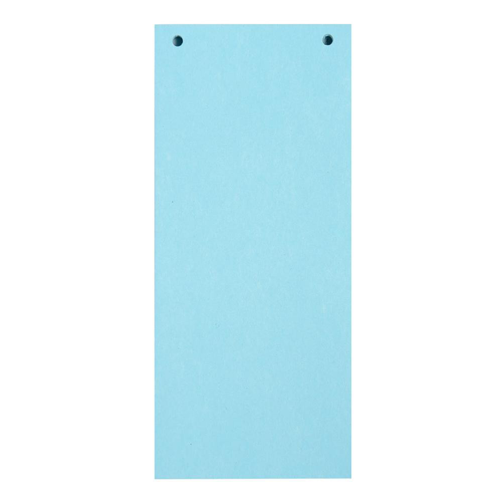 EXACOMPTA Paquet 100 fiches intercalaires horizontales unies perfores Forever - 105x240mm - Bleu clair