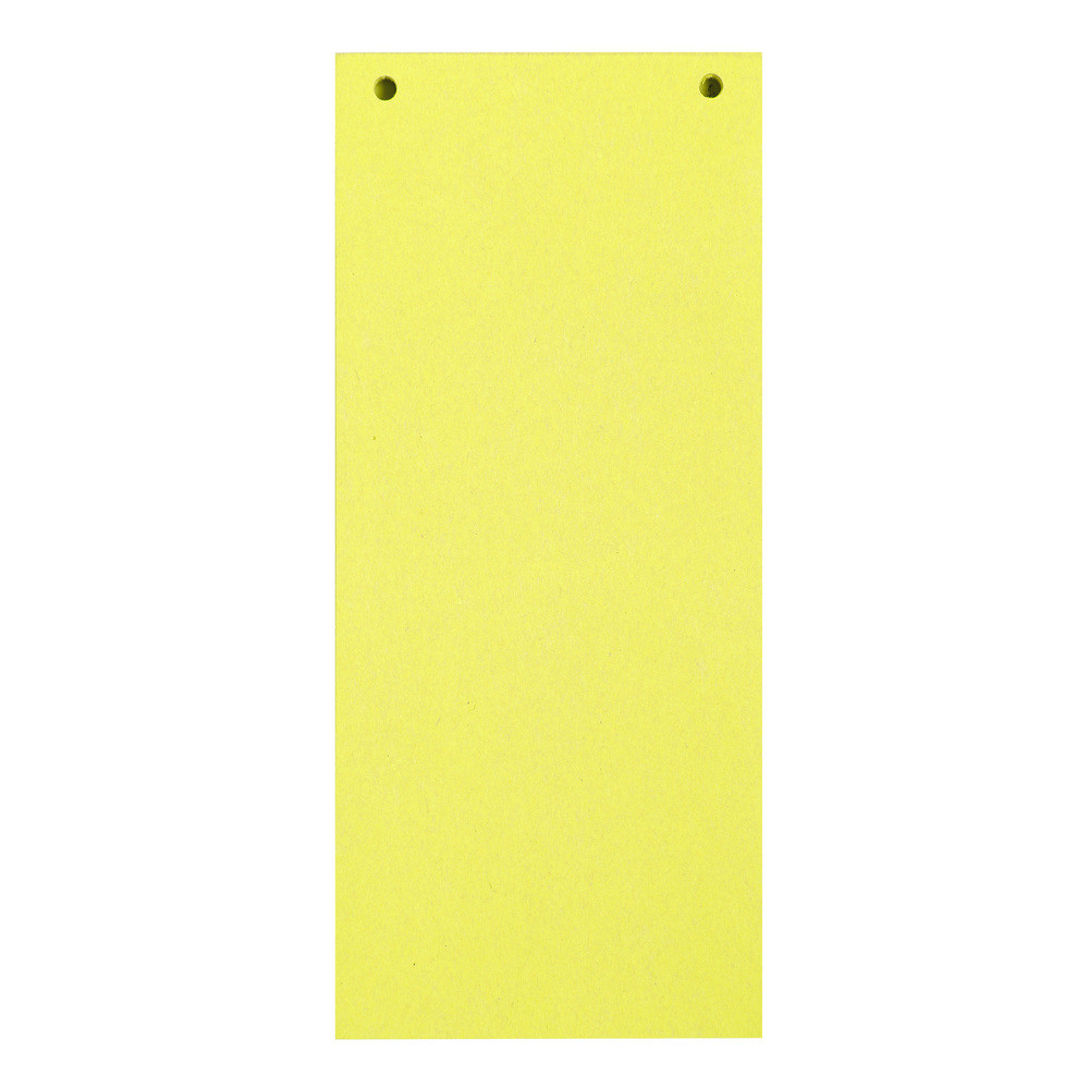 EXACOMPTA Paquet 100 fiches intercalaires horizontales unies perfores Forever - 105x240mm - Jaune