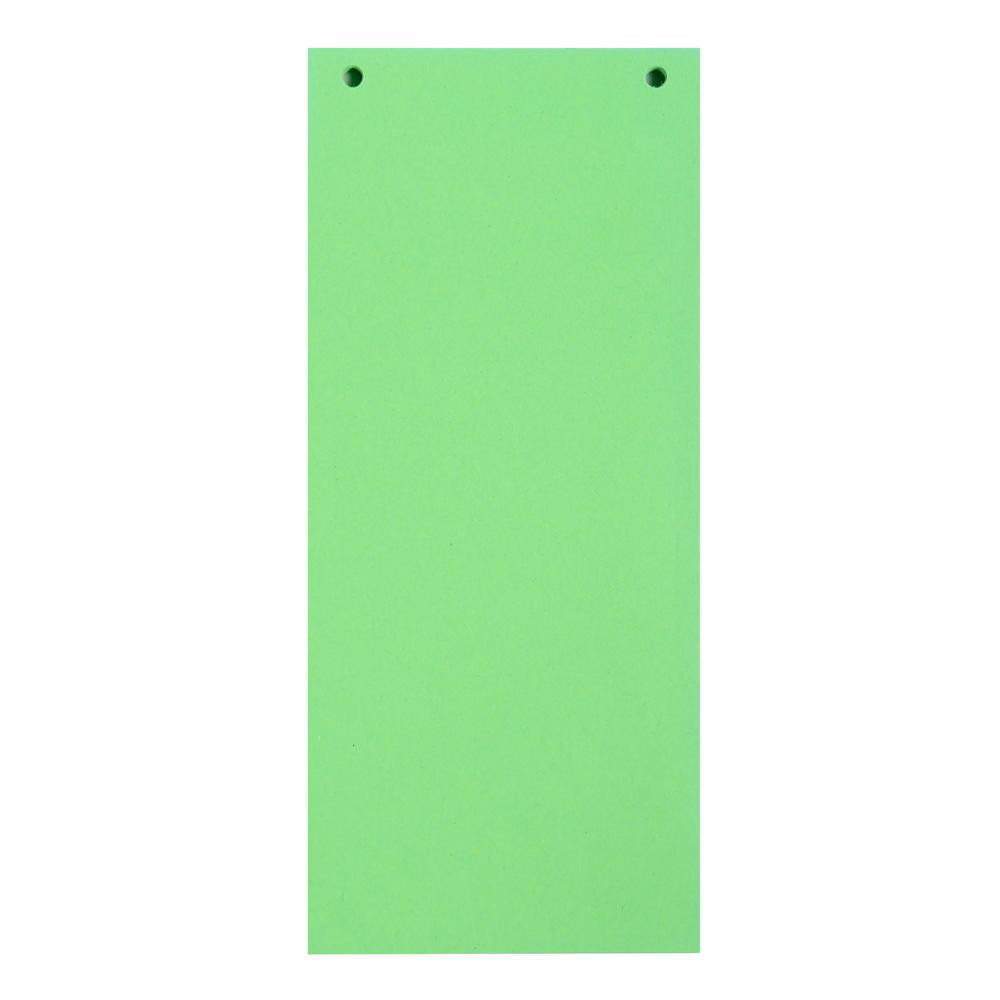 EXACOMPTA Paquet 100 fiches intercalaires horizontales unies perfores Forever - 105x240mm - Vert