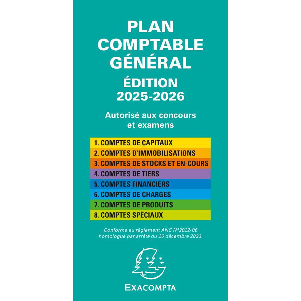 EXACOMPTA Plan comptable général avec couverture plastique 17 5x9cm - vue 4