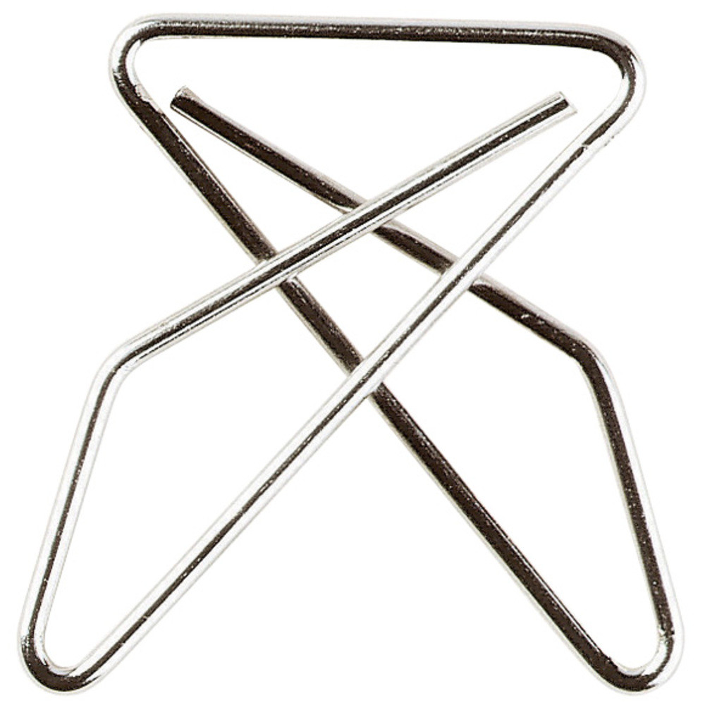 EXACOMPTA Bote de 100 attaches croises 30x40mm - Argent