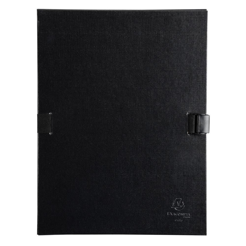 EXACOMPTA Chemise dos extensible N'clip - Noir