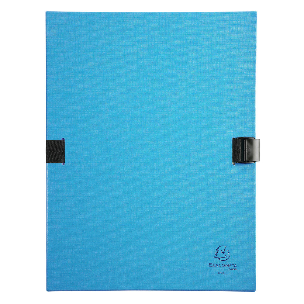 EXACOMPTA Chemise dos extensible N'clip - Turquoise