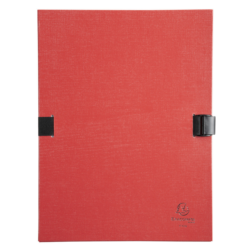 EXACOMPTA Chemise dos extensible N'clip - Rouge