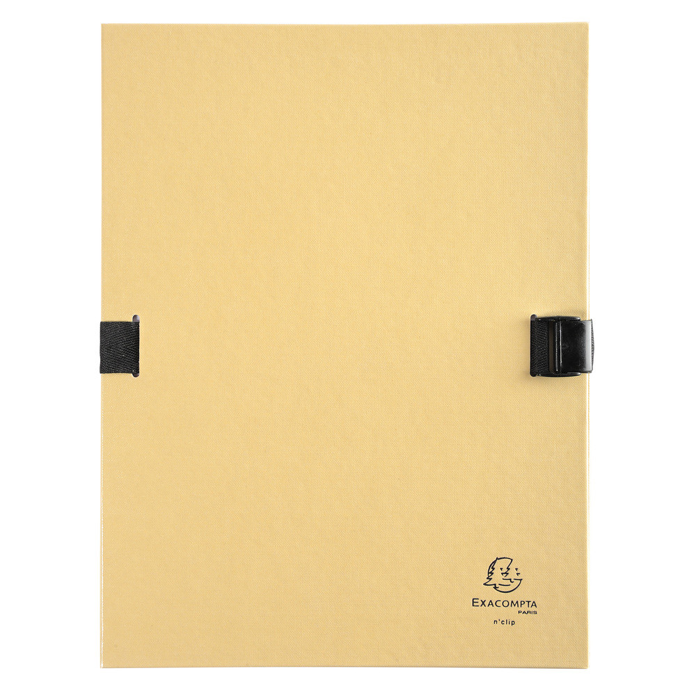 EXACOMPTA Chemise dos extensible N'clip - Mastic