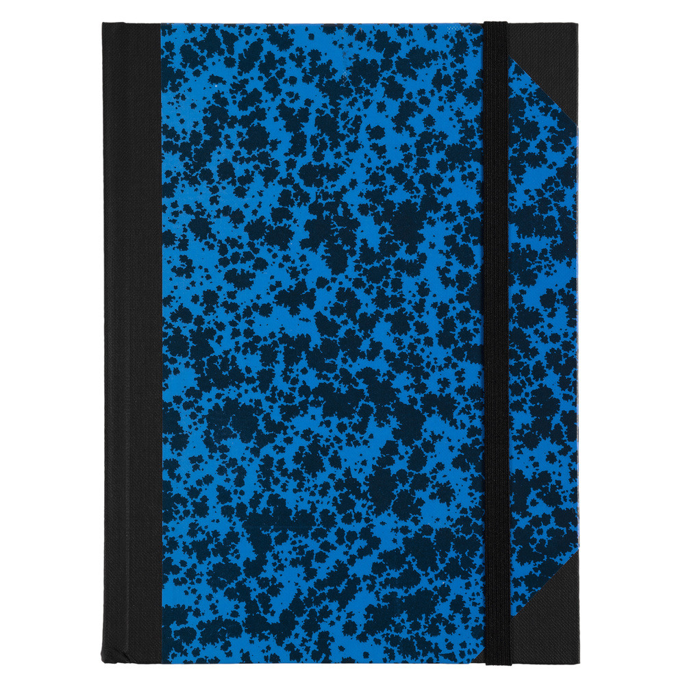 LE DAUPHIN Carnet Marbre 220x170, 192 pages lignes - Bleu
