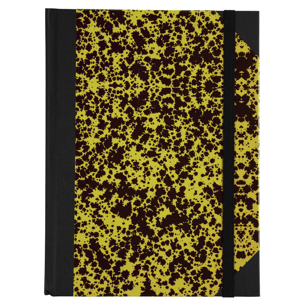 LE DAUPHIN Carnet Marbre 220x170, 192 pages lignes - Kaki