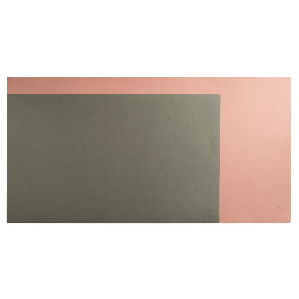 EXACOMPTA Sous-main souple PU Bicolore 40x80cm - Couleurs assorties