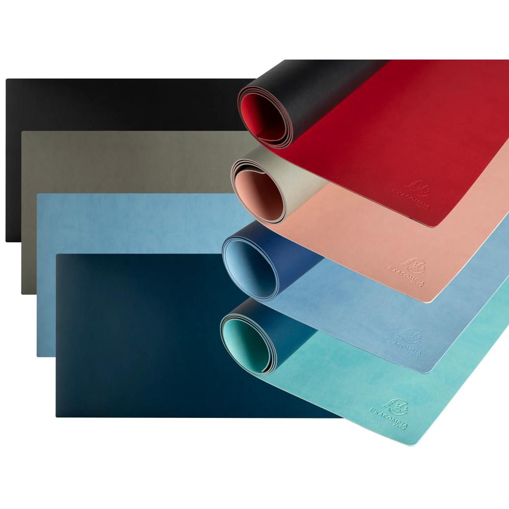 EXACOMPTA Sous-main souple PU Bicolore 43x90cm - Couleurs assorties