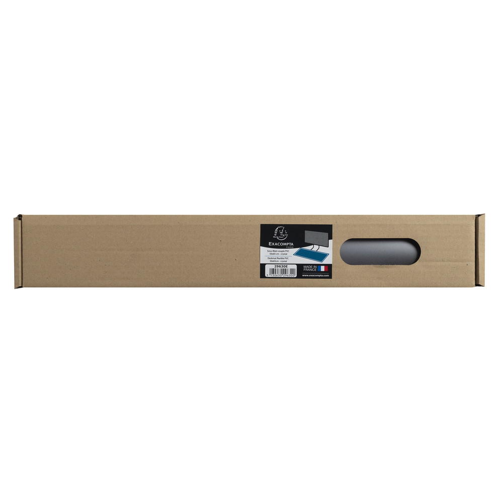 EXACOMPTA Sous-main souple PVC Crystal - 50x65 cm - Incolore