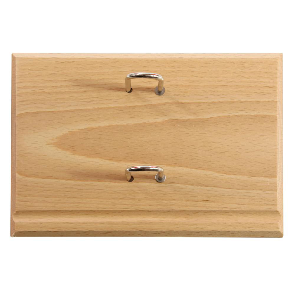 EXACOMPTA Socle luxe en chne pour Bloc-pratic - Marron clair