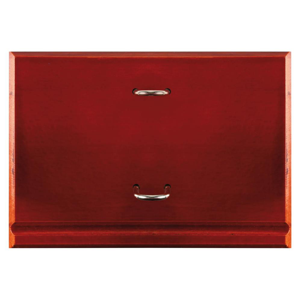EXACOMPTA Socle luxe en acajou pour Bloc-pratic - Bordeaux