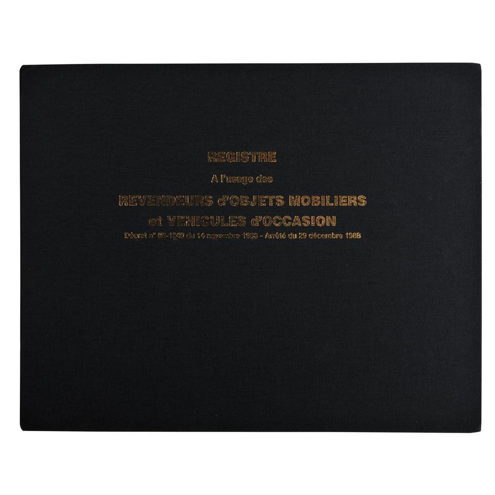 EXACOMPTA Registre d'objets mobiliers et véhicules d'occasion 240x320 110 pages