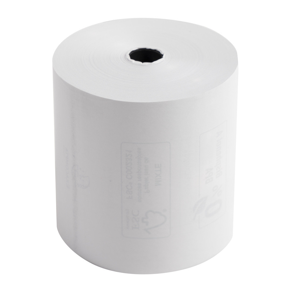 EXACOMPTA Bobine pour tickets de caisse 80x72mm - 76m - 1 pli thermique 48g/m2. - Blanc