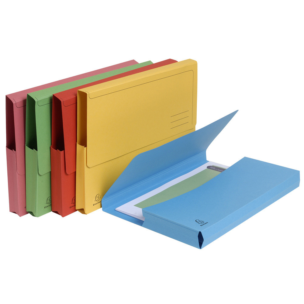 EXACOMPTA Paquet de 50 chemises poche coloris vifs Forever - 24,5x32,5cm - Couleurs assorties