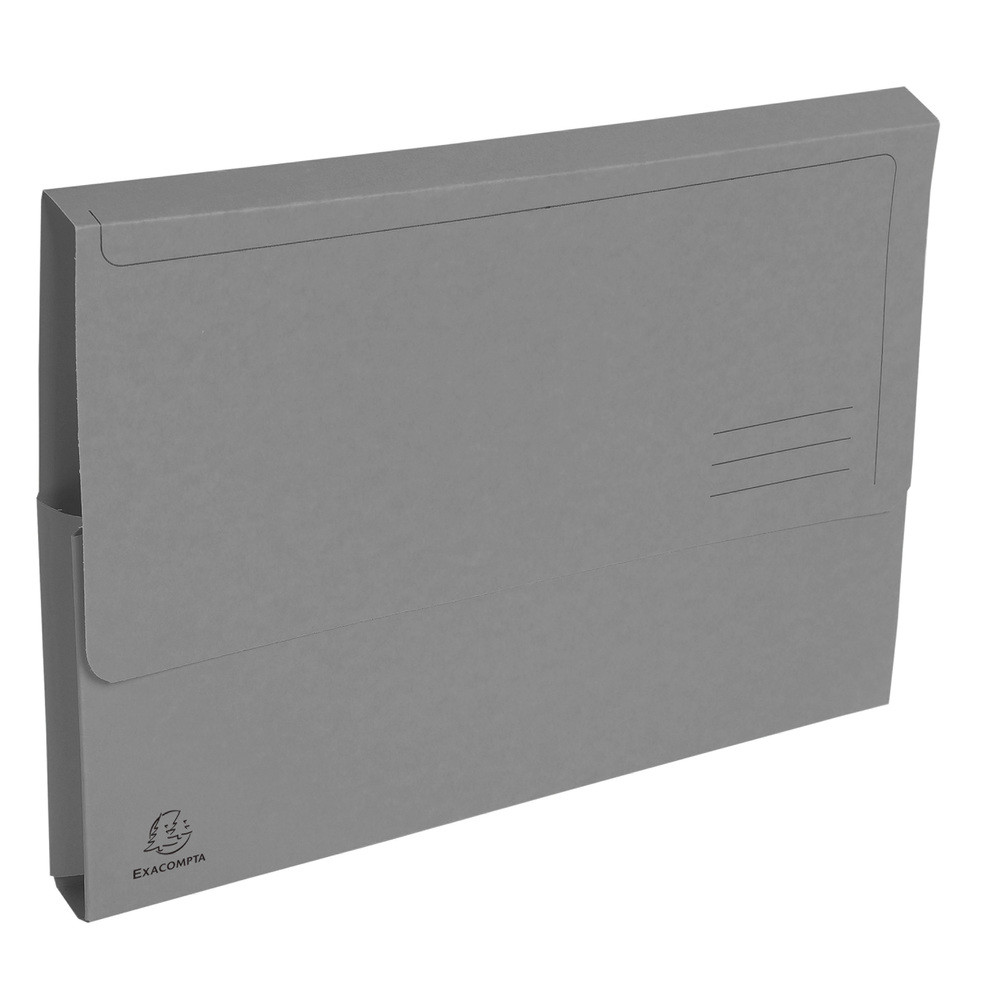 EXACOMPTA Paquet de 50 chemises poche coloris vifs Forever - 24,5x32,5cm - Gris
