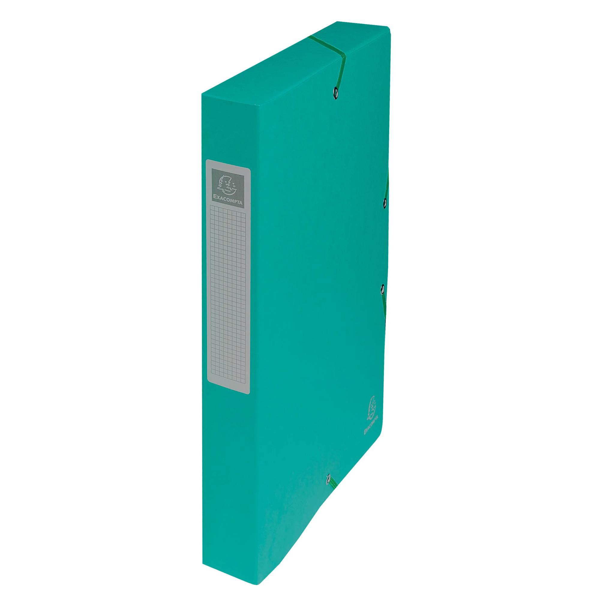 Exacompta Boite de classement Exabox Dos 40mm Carte lustrée - A4 Vert - vue 2