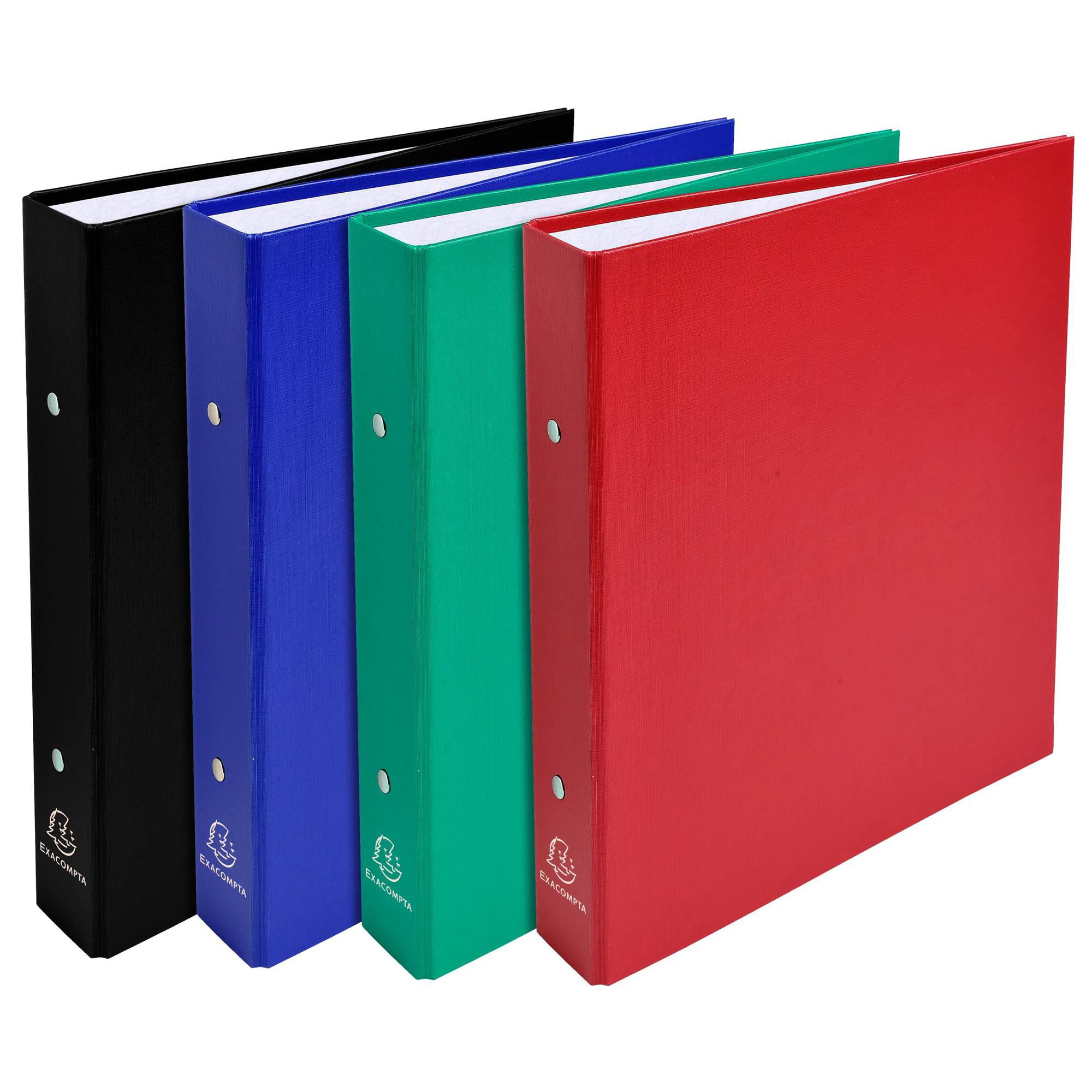 EXACOMPTA Classeur rembordé prolypropylène 2 anneaux 30mm - A5 - Couleurs assorties