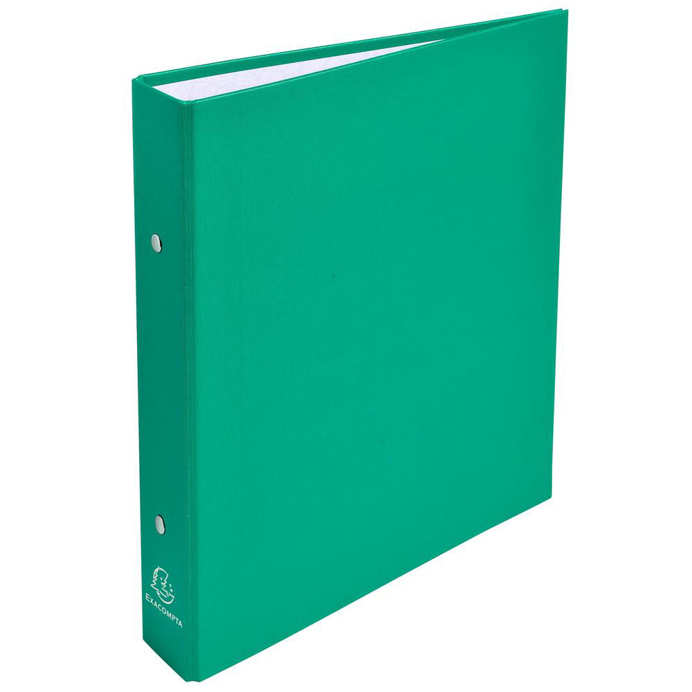 EXACOMPTA Classeur rembordé prolypropylène 2 anneaux 30mm - A5 - Vert