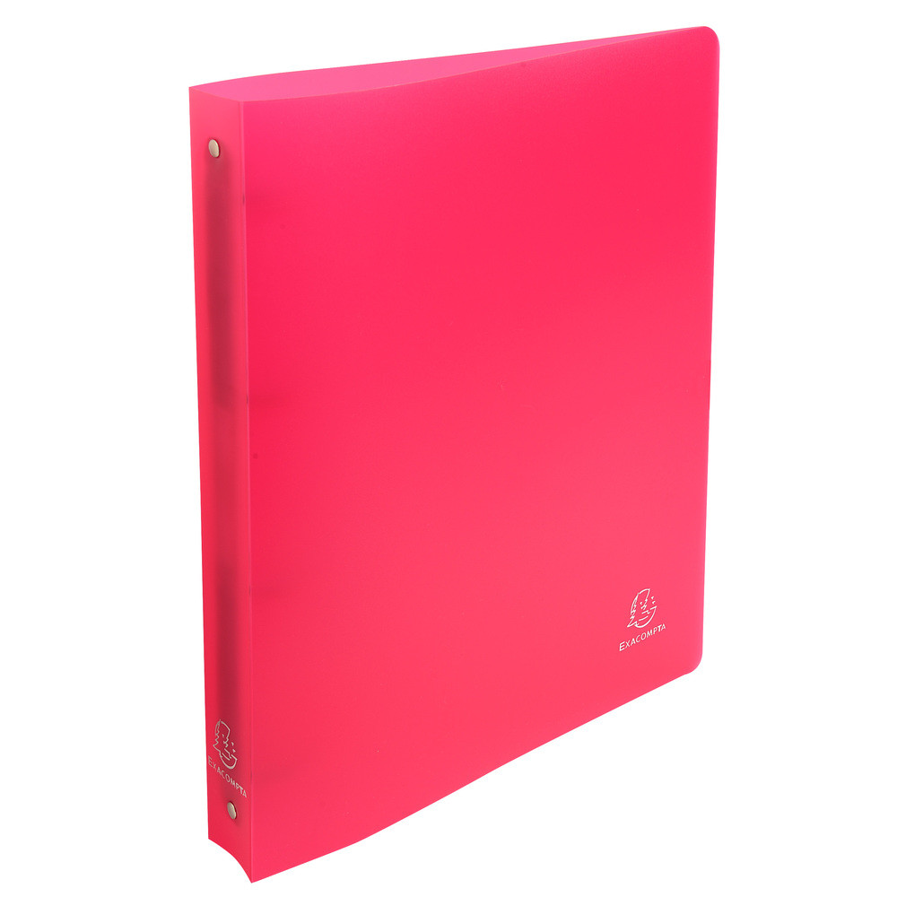 EXACOMPTA Classeur 4 anneaux 30 mm polypropylne Chromaline - A4 maxi - Rouge