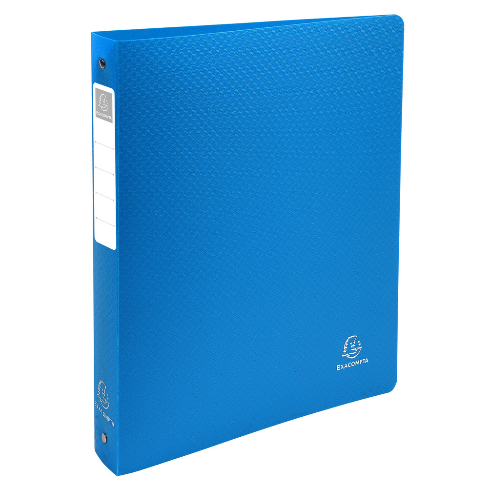 EXACOMPTA Classeur 4 anneaux 30mm polypropylne OPAK rigide 10/10e - A4 Maxi. - Bleu clair