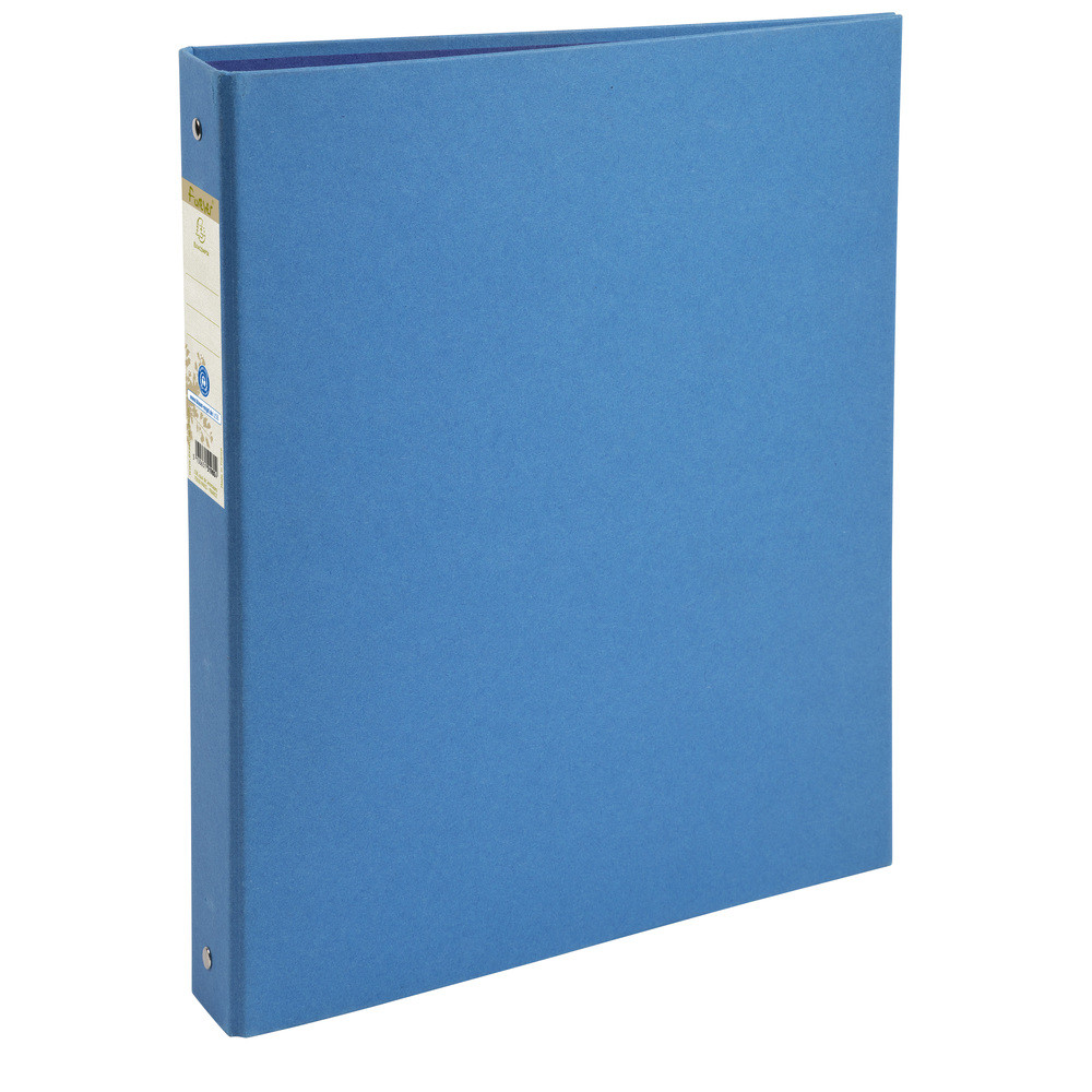 EXACOMPTA Classeur rembord papier 4 anneaux 30mm Forever - A4 - Bleu clair
