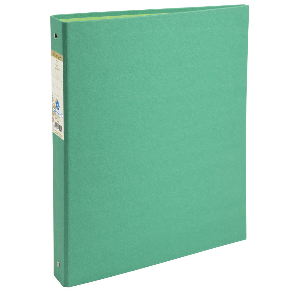 EXACOMPTA Classeur rembord papier 4 anneaux 30mm Forever - A4 - Vert fonc