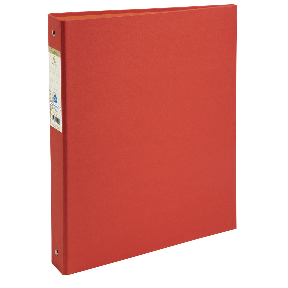 EXACOMPTA Classeur rembord papier 4 anneaux 30mm Forever - A4 - Rouge