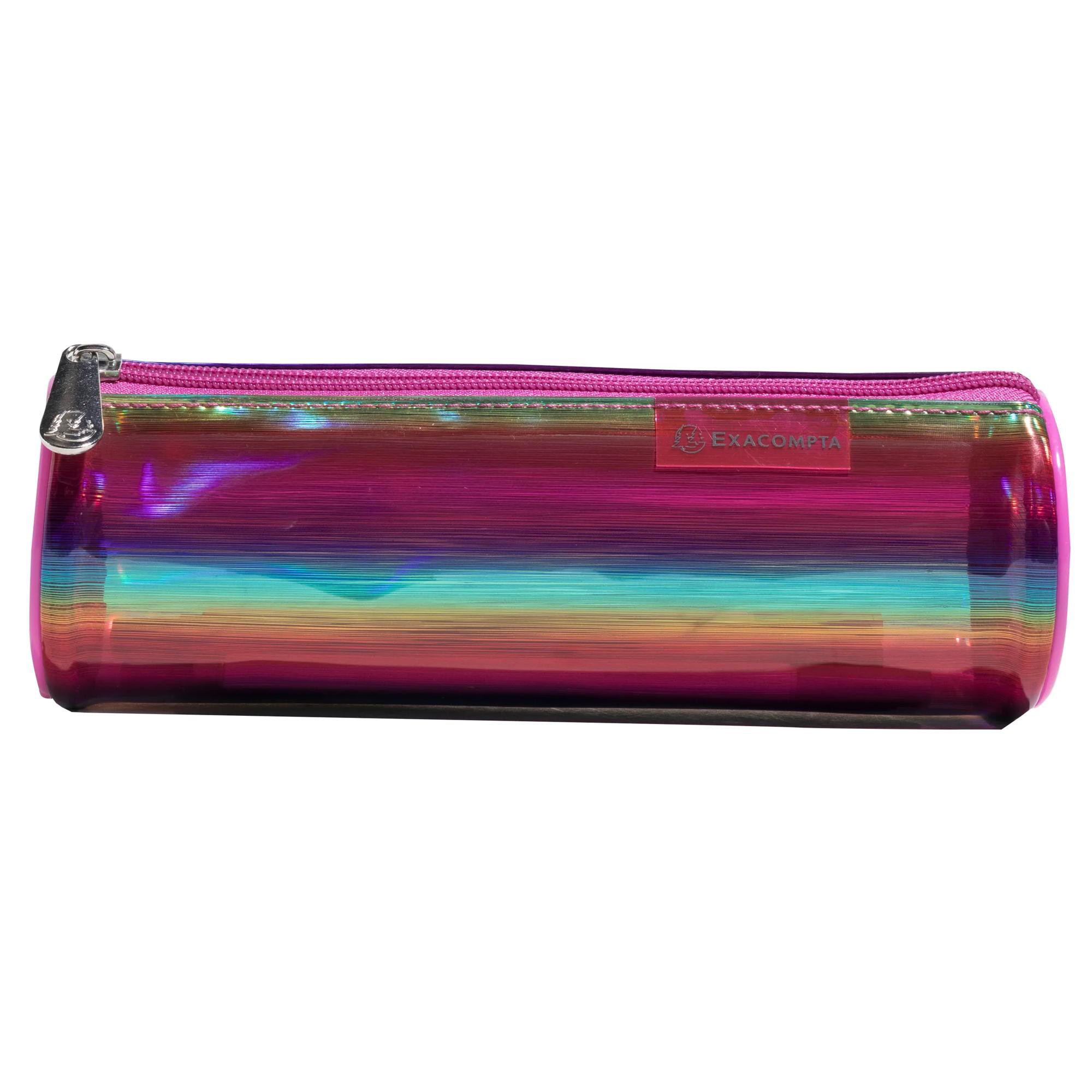 EXACOMPTA Trousse ronde Colorama TPU - Multicolore