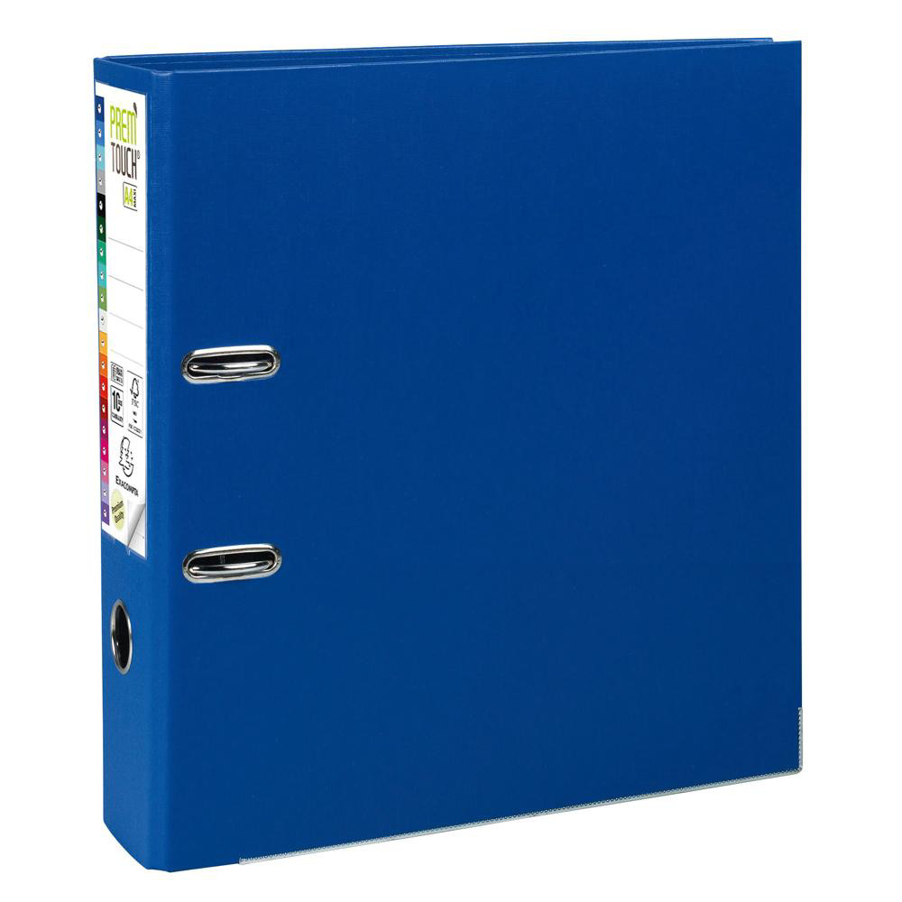 Classeur Prem'touch A4+ - EXACOMPTA - Dos 80 mm - Bleu Fonc&eacute;