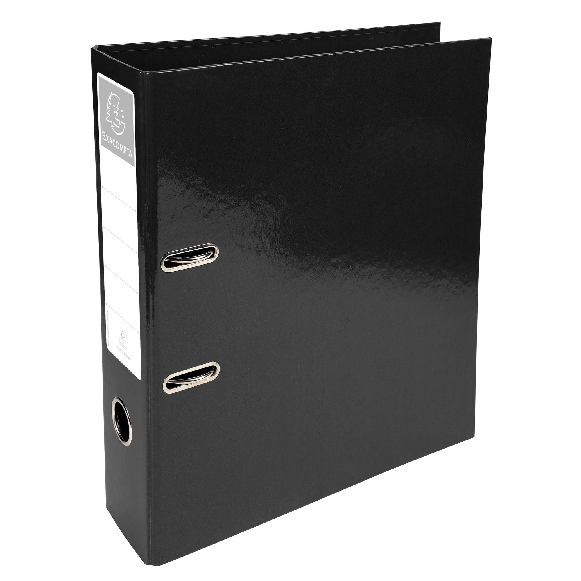 EXACOMPTA Classeur à levier Iderama Prem'Touch dos 70mm - Noir