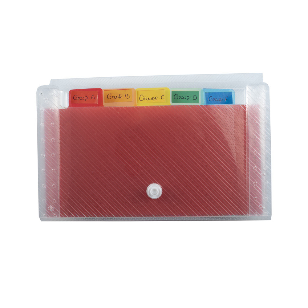 EXACOMPTA Trieur pocket 6 compartiments en polypropylne Crystal - 11x18cm - Cristal