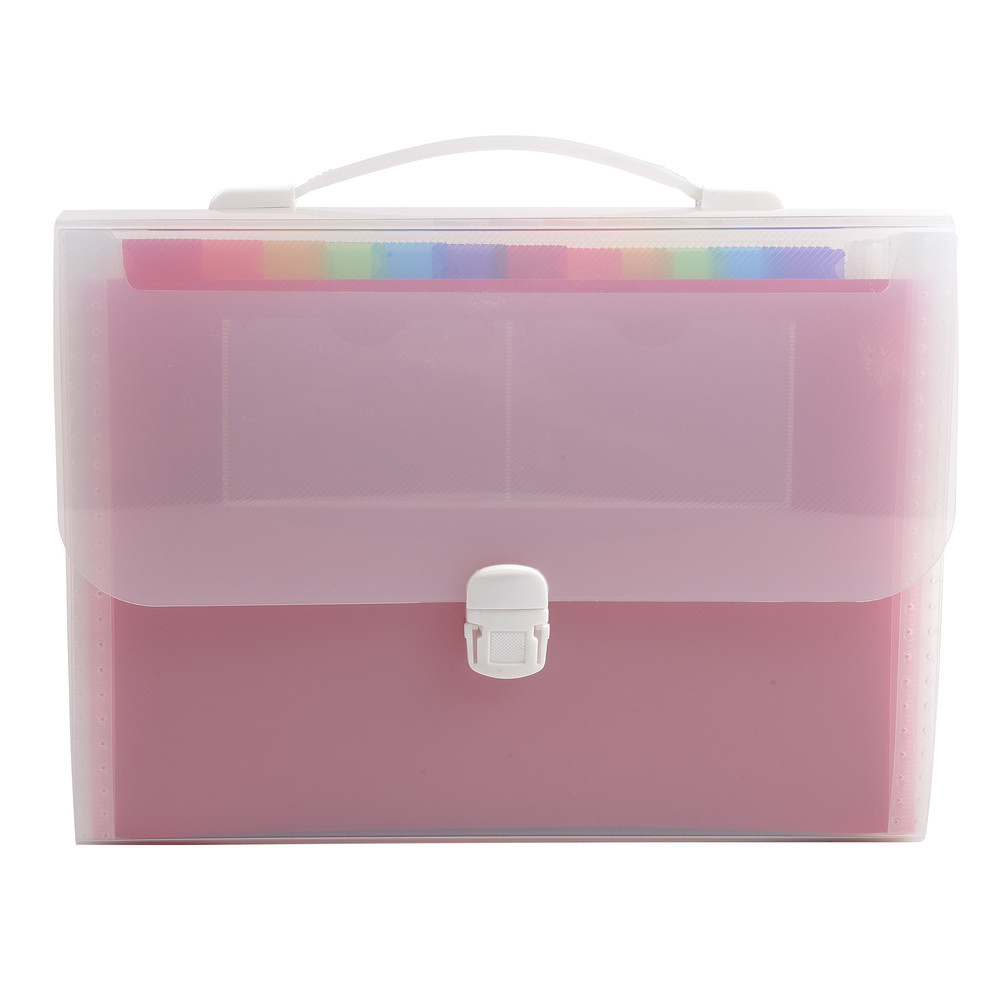 EXACOMPTA Trieur valisette avec poigne 24 compartiments Crystal - A4 - Cristal