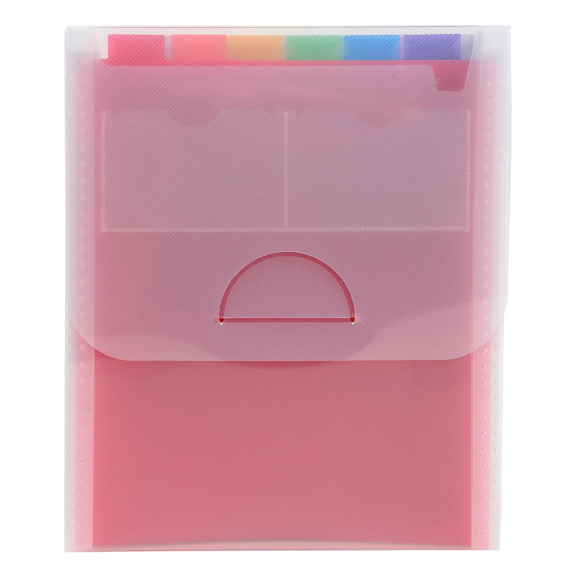 EXACOMPTA Trieur valisette vertical 6 compartiments Crystal - A4 - Cristal