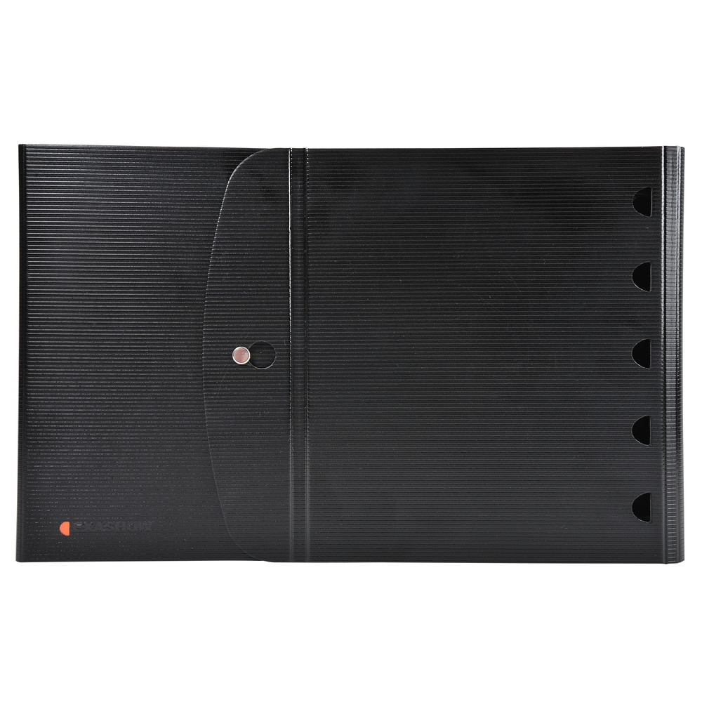 EXACOMPTA Classeur de prsentation Exashow en polypropylne 4 anneaux 30mm Exactive - A4 - Noir